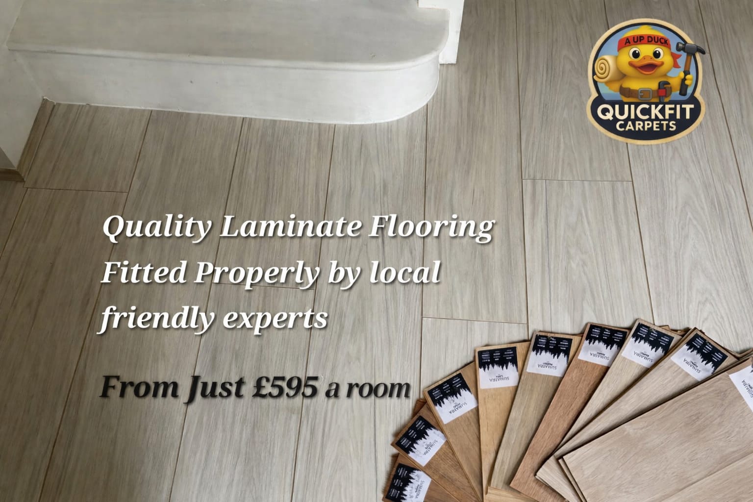 laminate flooring installation Stoke-on-Trent supplied and fitted by Quickfit Carpets